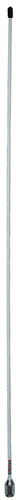 Ground independent 27 MHz CB fibreglass whip, white, 27 MHz, 3/8″-24 UNF thread, 50W, 2.1dBi – 1.775mm